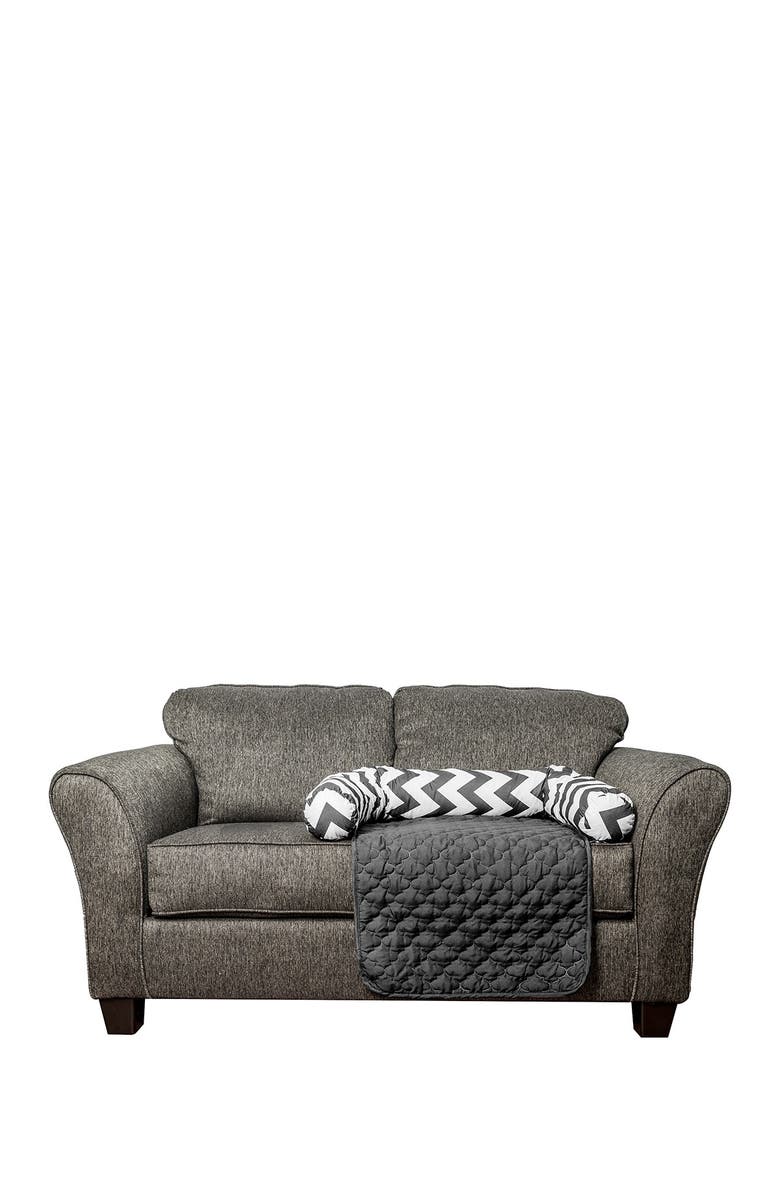 Duck River Textile Black Fubba Reversible Pet Bed & Chair Cover, Alternate, color,