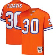 Mitchell & Ness Men's Mitchell & Ness Terrell Davis Orange Denver Broncos 1995 Authentic Throwback Retired Player Jersey