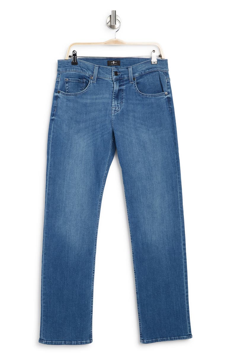7 For All Mankind Austyn Squiggle Stretch Straight Leg Jeans, Alternate, color,