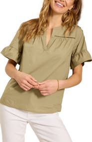 Tommy Bahama Oceana Isle Flutter Sleeve Top