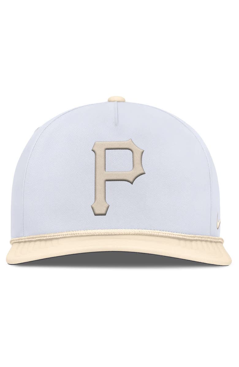 Nike Men's Nike White/Cream Pittsburgh Pirates Pro Performance Snapback Hat, Alternate, color, White