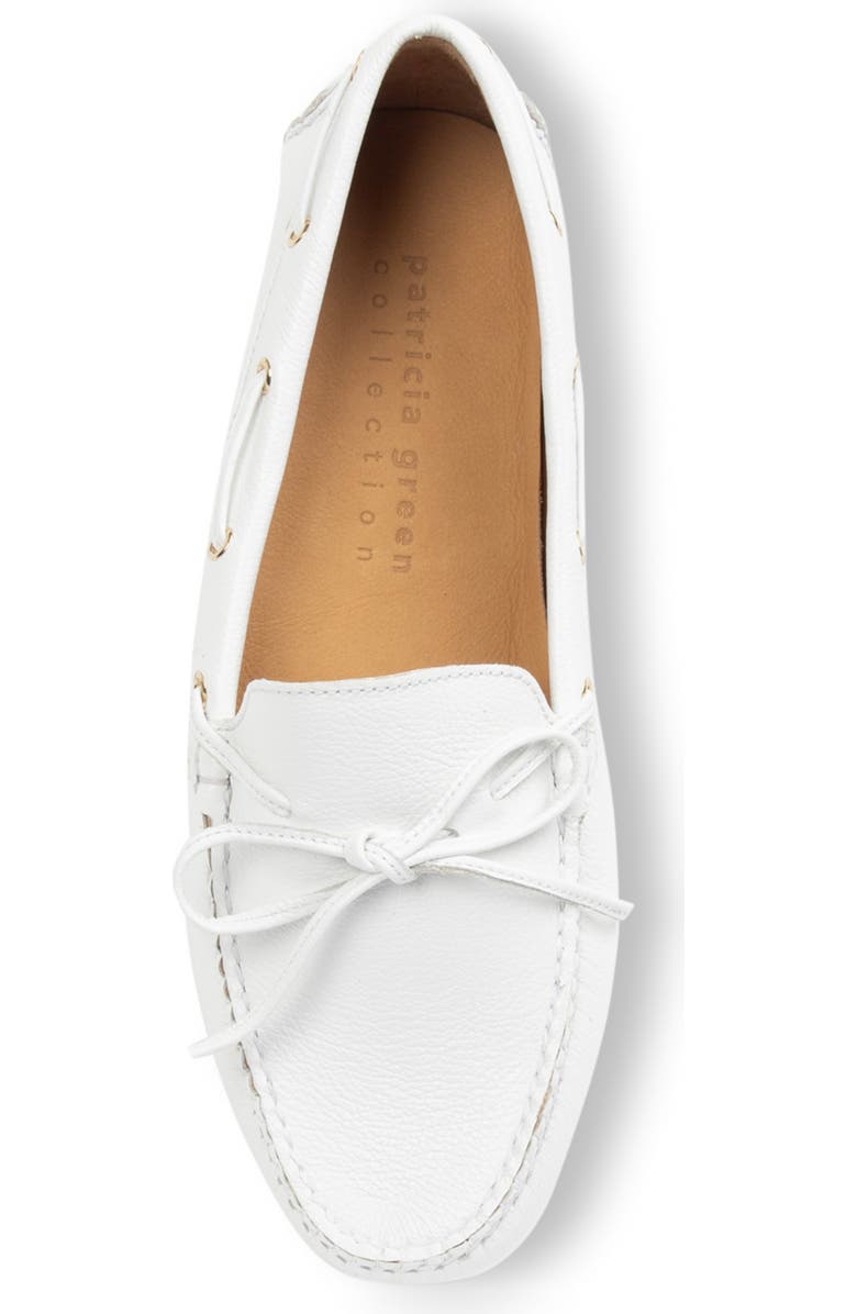 patricia green Henley Boat Shoe, Alternate, color, White Leather