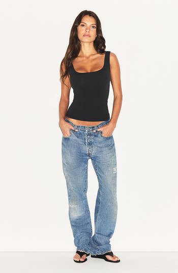 Stretch Cotton Jersey Tank