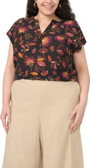 Vince Camuto Print Top