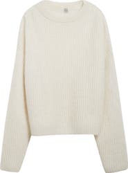 TOTEME Mohair & Wool Blend Rib Sweater