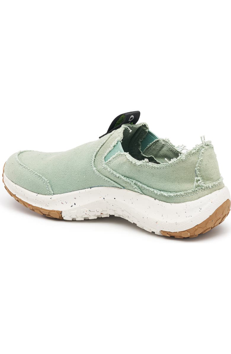 HOLO Footwear Athena Moc Canvas Slip-On Shoe, Alternate, color, Basil