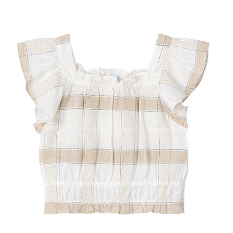 Striped Loose Ruffle Shirt (Toddler, Little Kid & Big Kid)