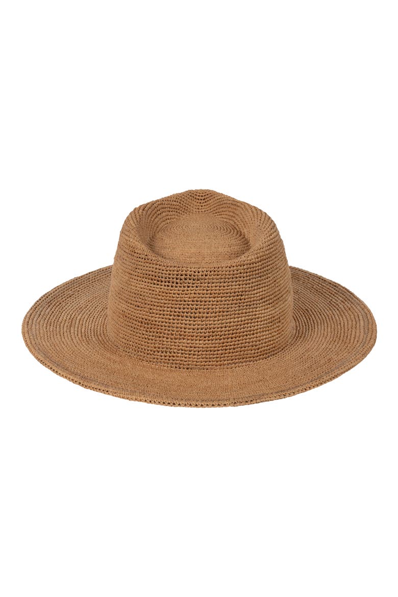 Crochet Fedora, Alternate, color, TAN