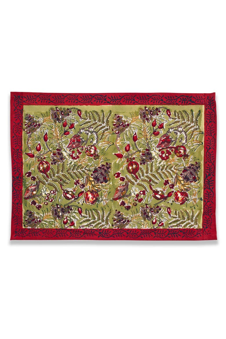 Winter Garden Mats, Main, color, Red/Green 15" x 18"