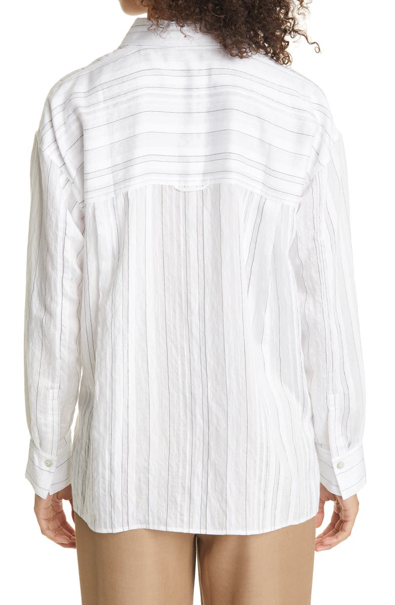Vince Till Stripe Cropped Button Down (More Colors)