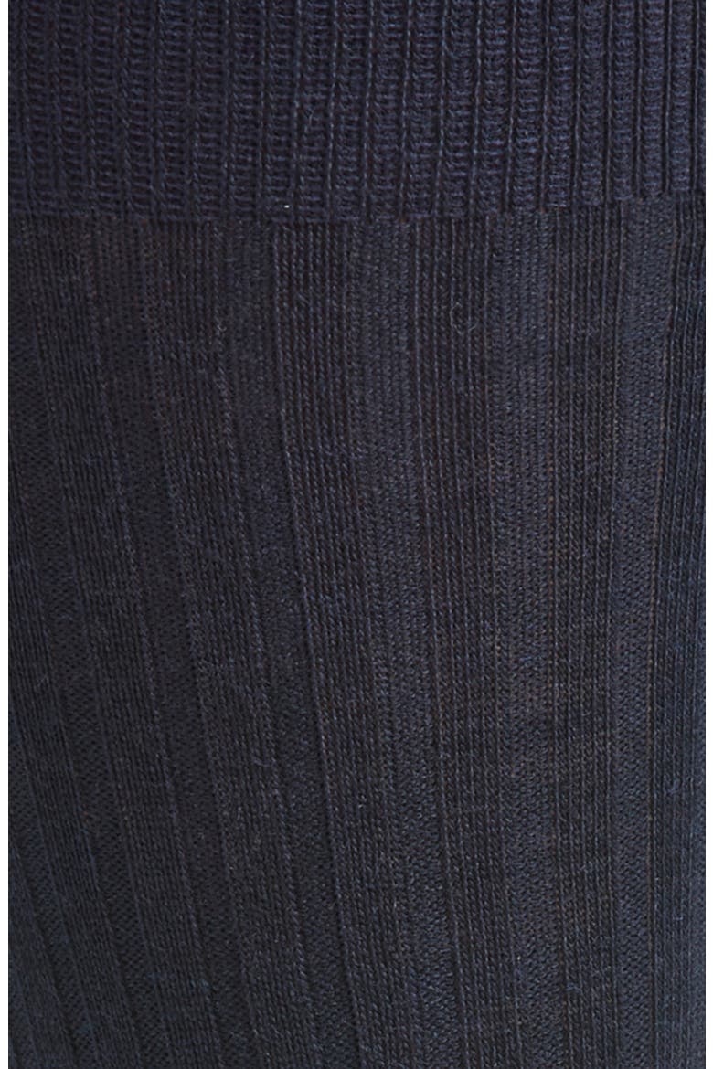 Stratford Merino Wool Blend Dress Socks, Alternate, color, NAVY