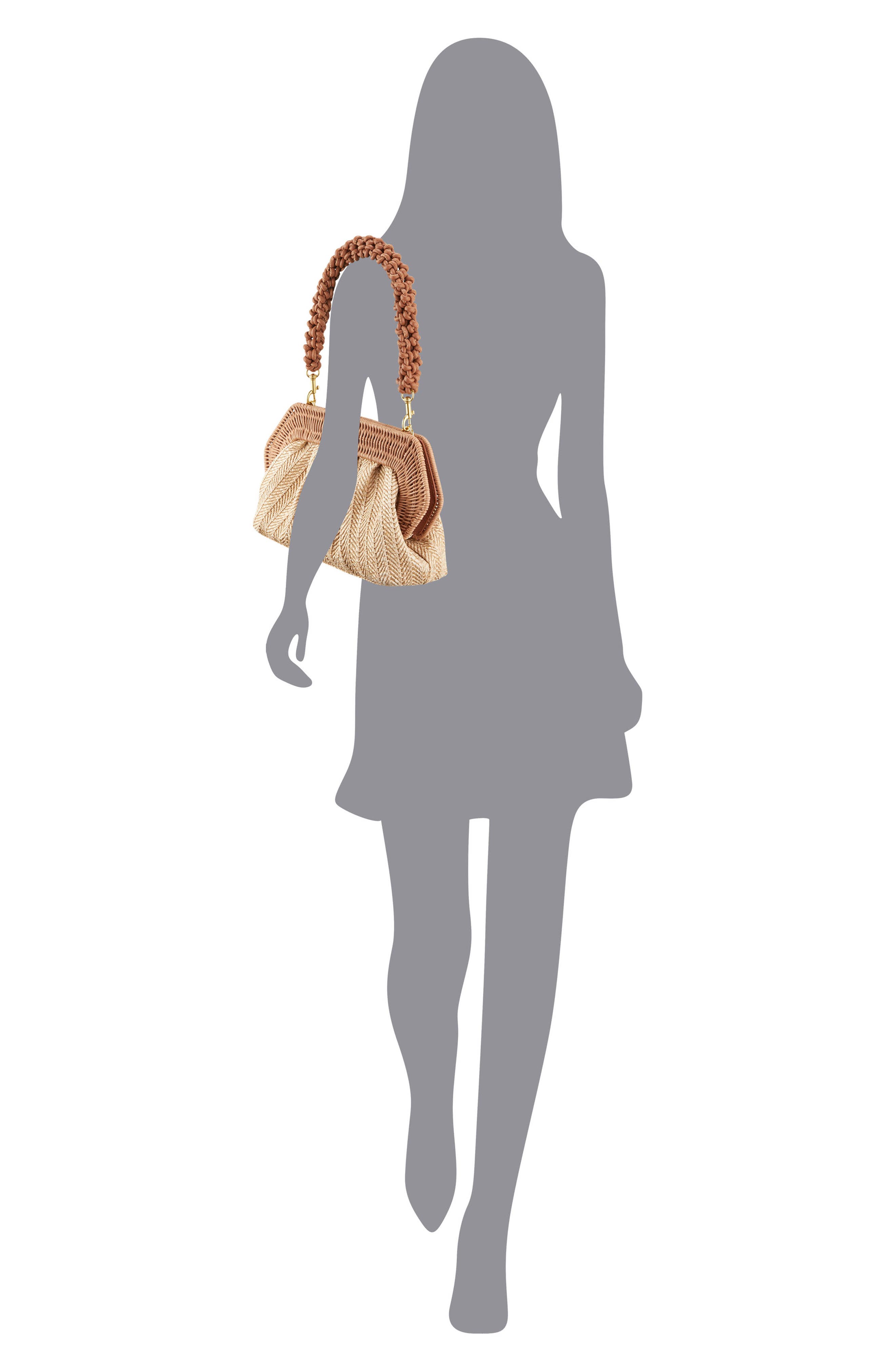 Vince Camuto Amari Woven Clutch, Alternate, color, 