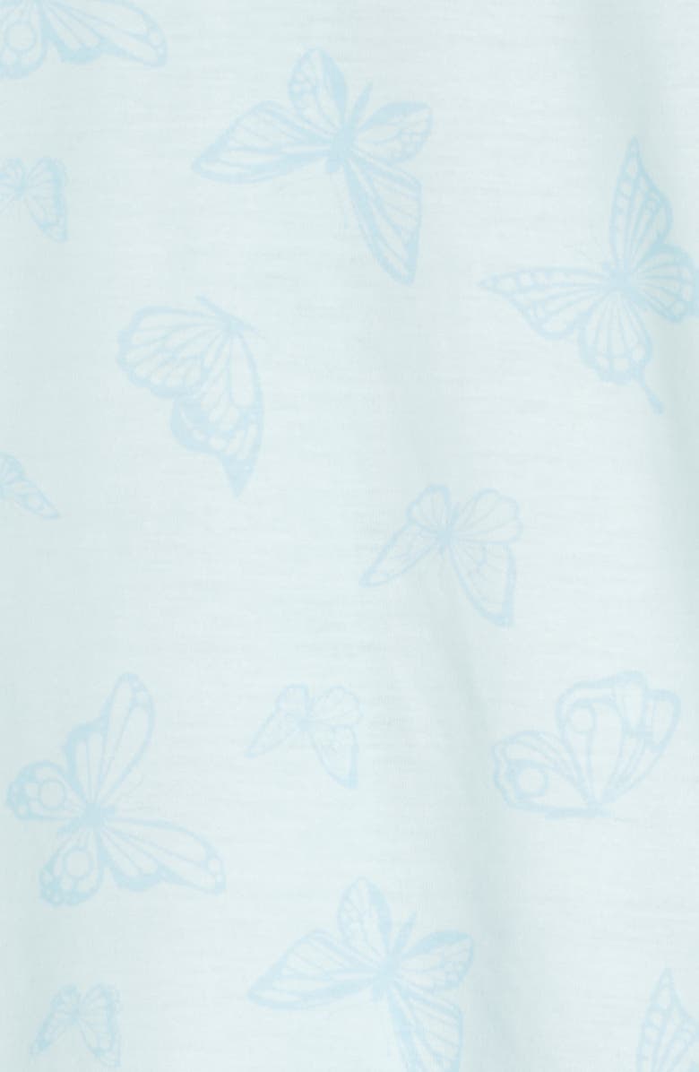 Nordstrom Kids' Print Two-Piece Short Pajamas, Alternate, color, Blue Butterfly Dream