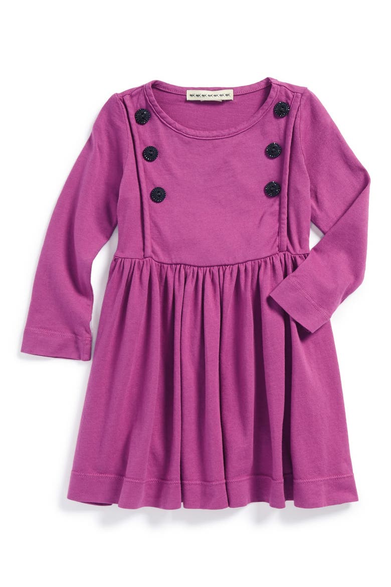 'City' Button Front Knit Dress, Main, color, WILDBERRY