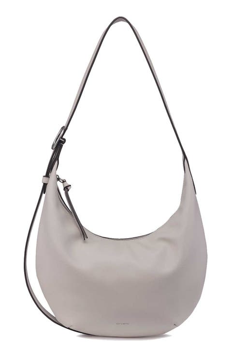 Crescent Leather Shoulder Bag