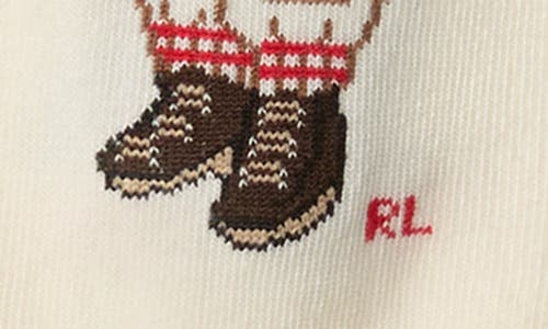 Polo Ralph Lauren Colorado Bear Crew Socks In White