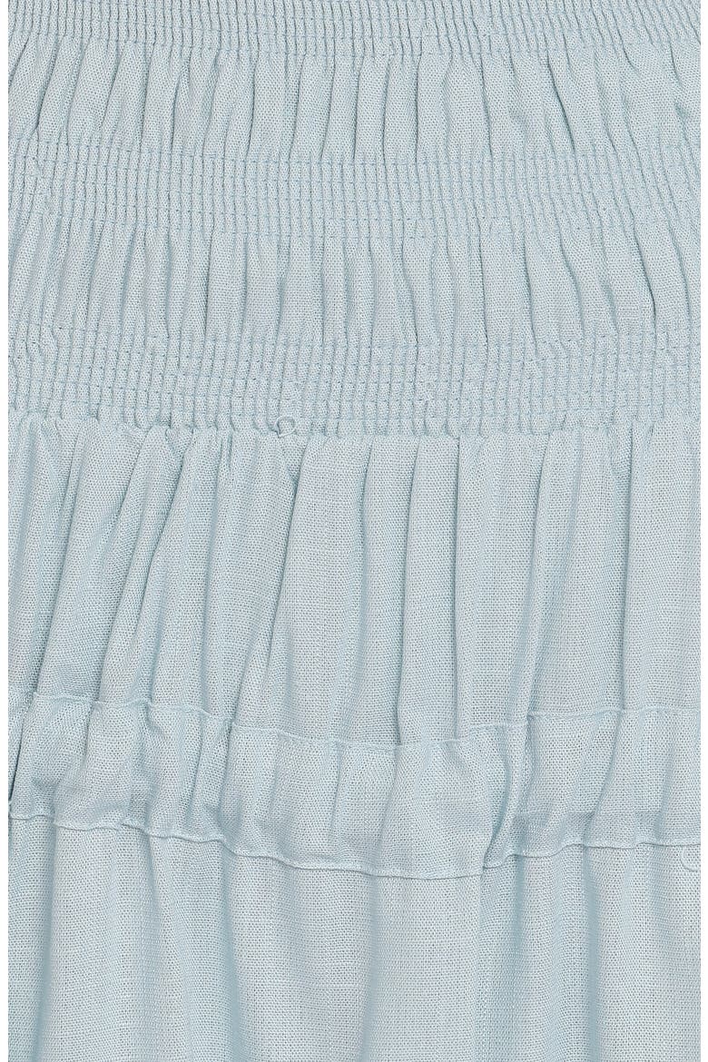 Leah Smocked Miniskirt, Alternate, color, BABY BLUE