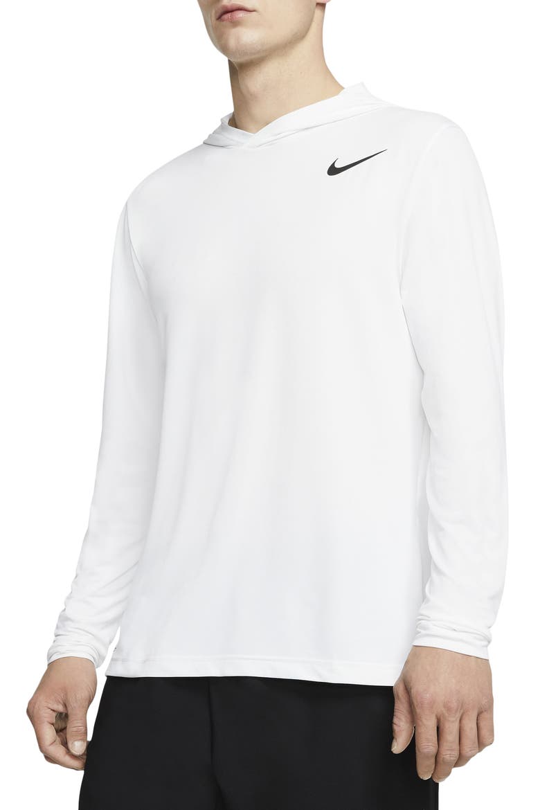 Pro Dri-FIT Training Hoodie, Main, color, WHITE/BLACK