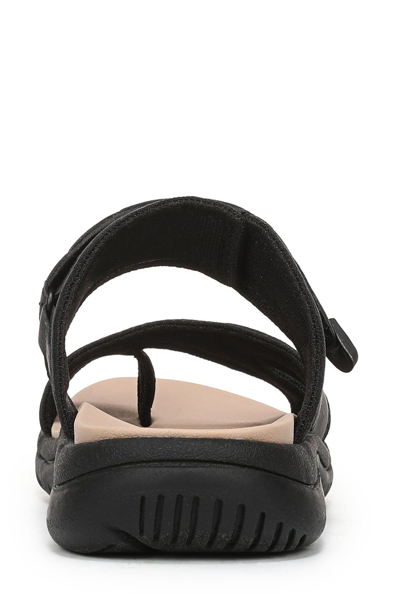 Dr. Scholl's Island Breeze Slide Sandal, Alternate, color, Black Faux Leather