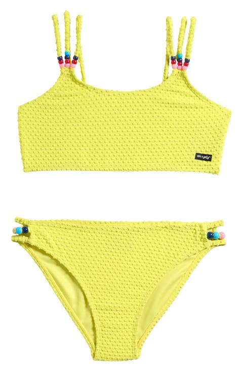 Kids' Textured Two-Piece Swimsuit (Big Kid)