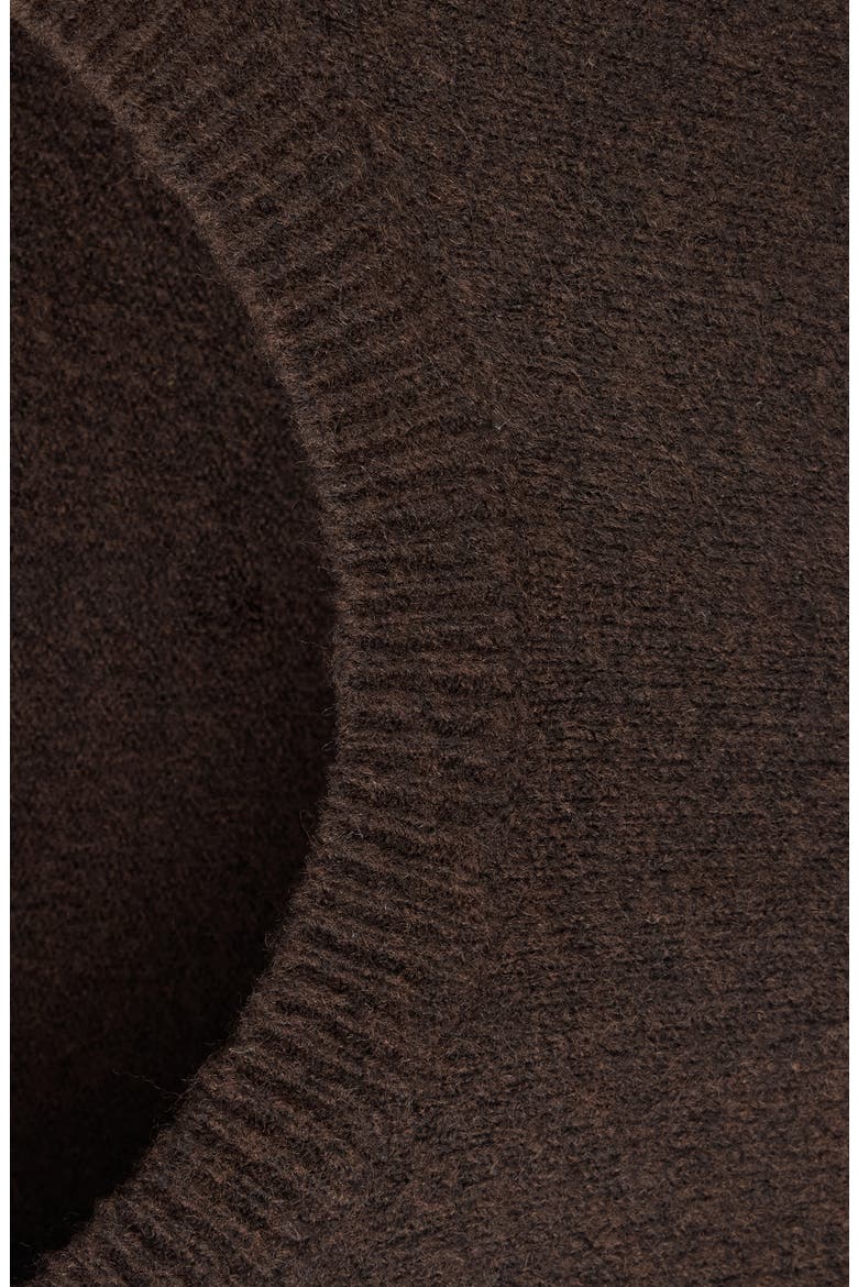 Crewneck Sweater, Alternate, color, BROWN