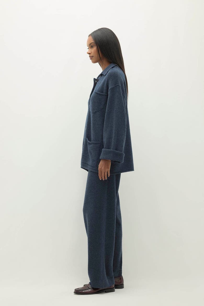 Rome Denim Cashmere Chore Jacket, Alternate, color, Indigo
