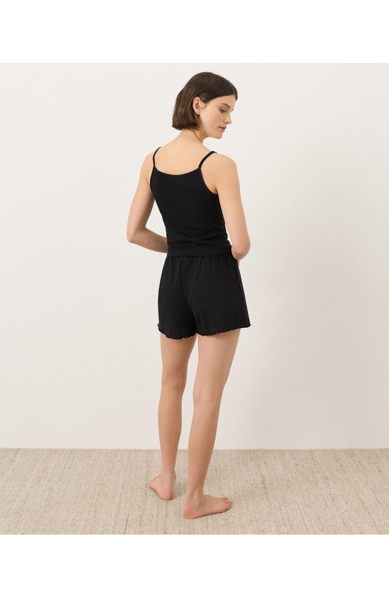 Pact Organic Cotton Pointelle Short, Alternate, color, Black