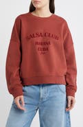 BOSS Orange Ever Salsa Club Graphic Cotton Sweatshirt