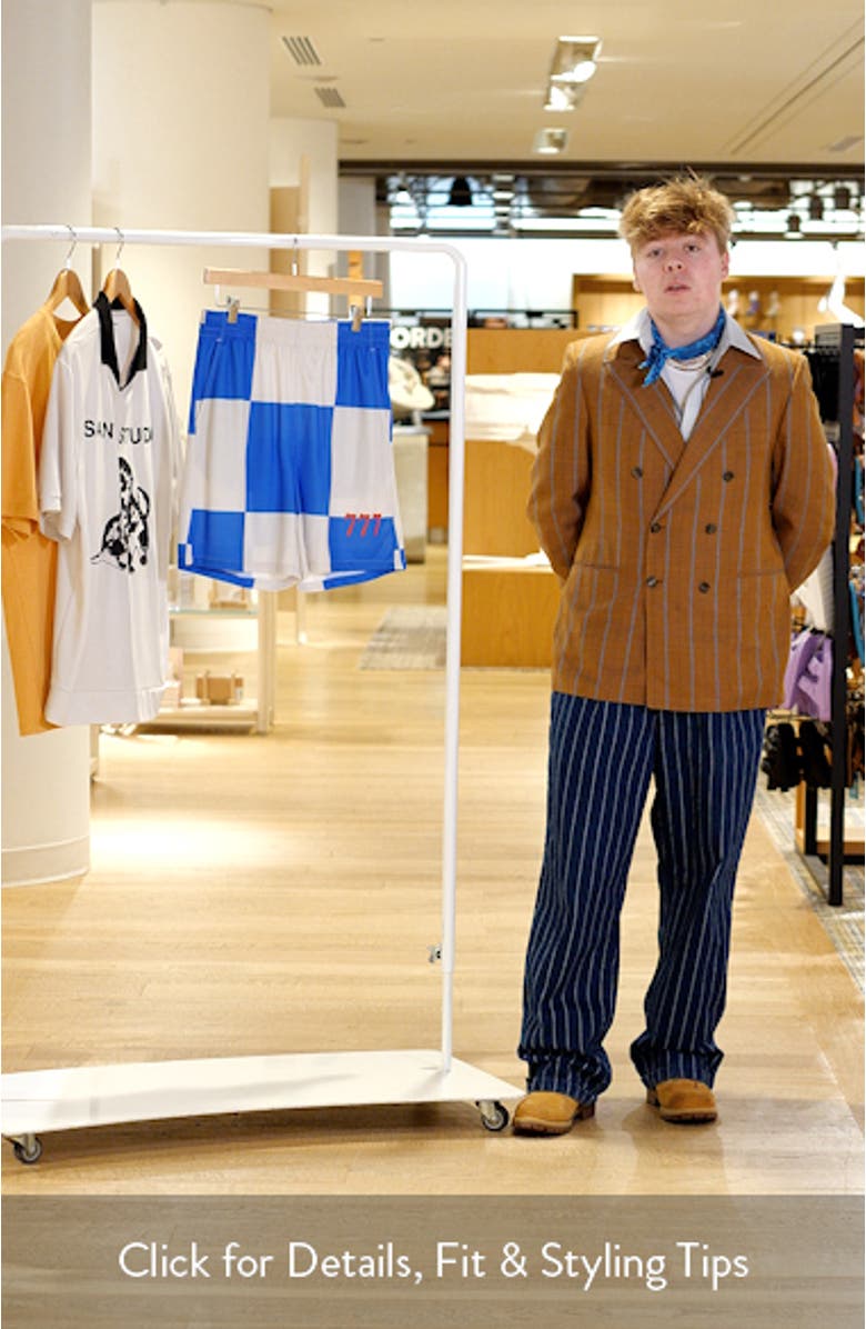 Newport Beach Club Checkerboard Mesh Soccer Shorts, sales video thumbnail