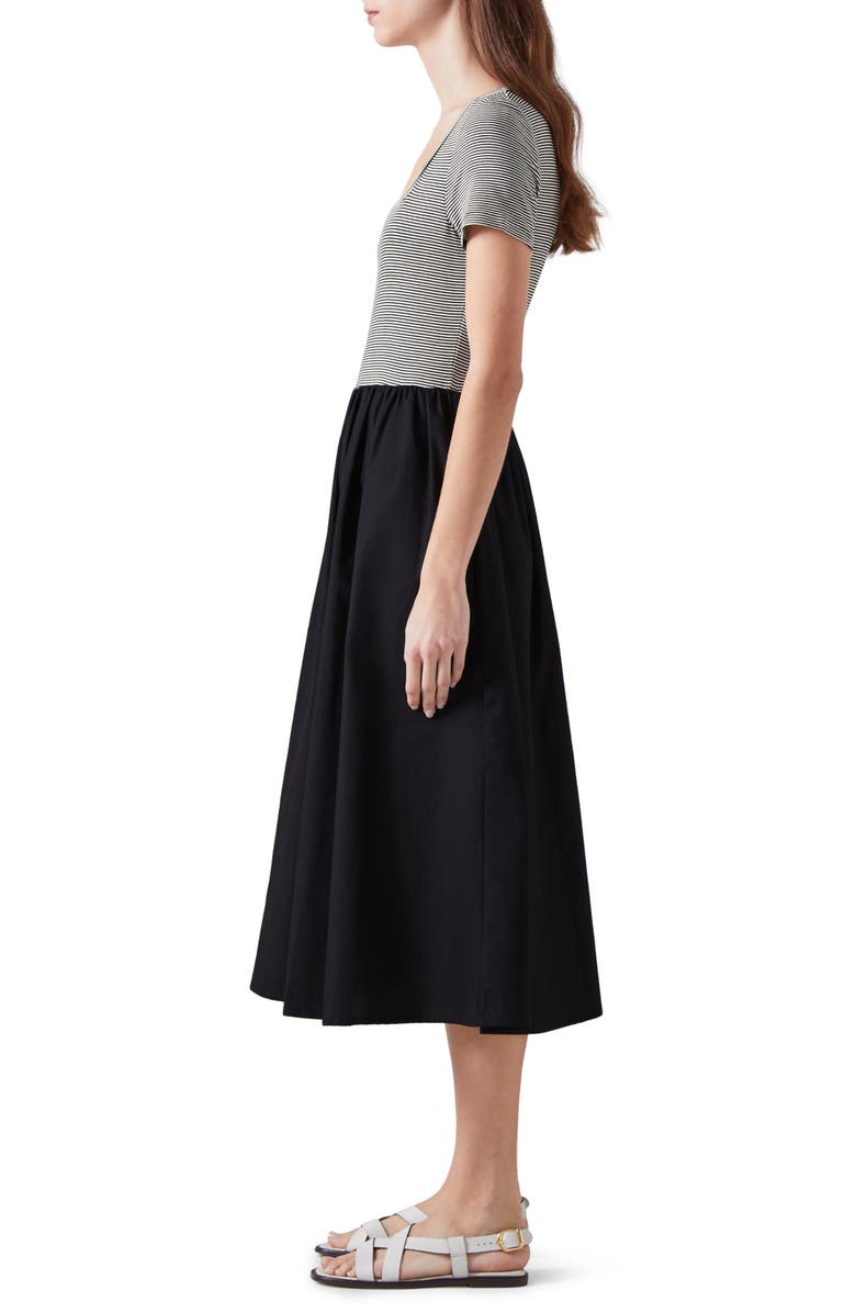 LK Bennett Serina Stripe Midi Dress, Alternate, color,