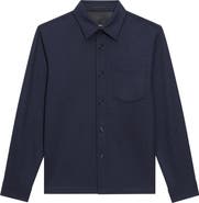 Theory Irving Structure Knit Button-Up Shirt | Nordstrom