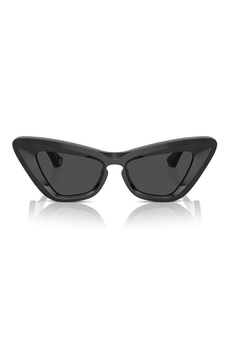 51mm Cat Eye Sunglasses, Alternate, color, DARK GREY