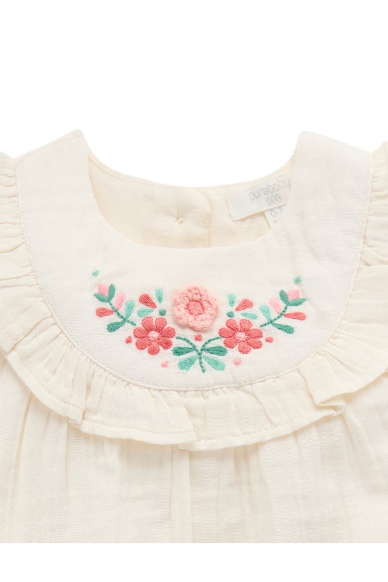 Embroidered Top and Bloomer Set, Alternate, color, Silhouette Print
