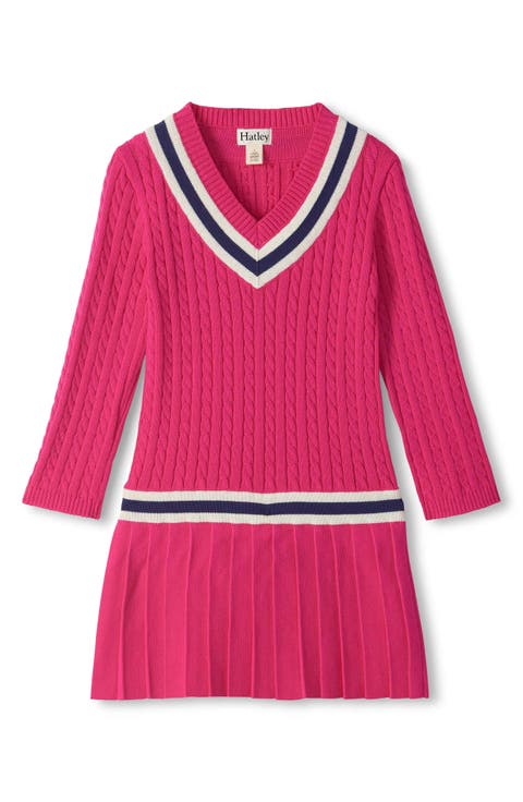 Kids' Cable Knit Drop Waist Dress