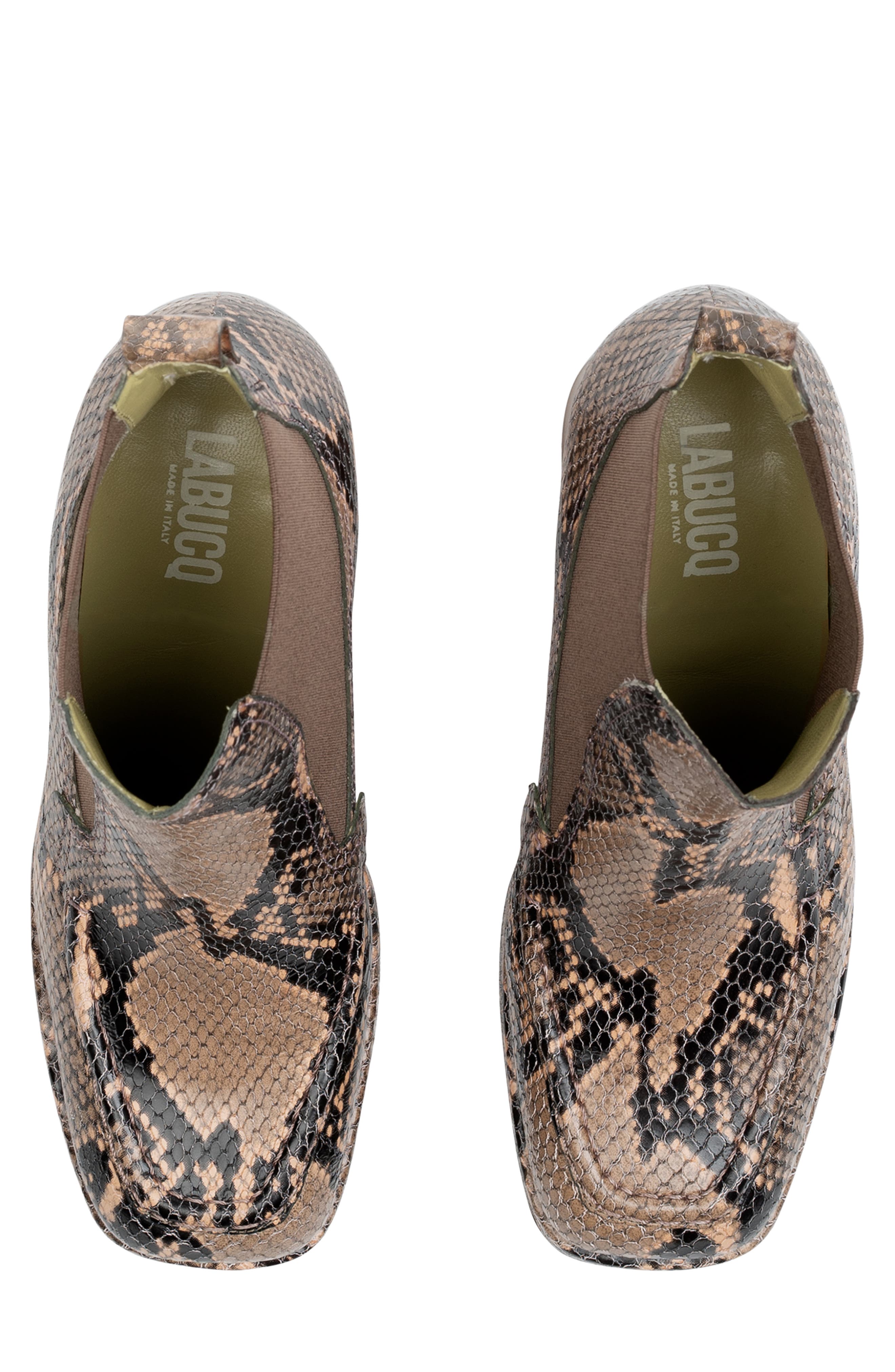 LABUCQ Jaki Snake Embossed Chelsea Boot, Alternate, color, 