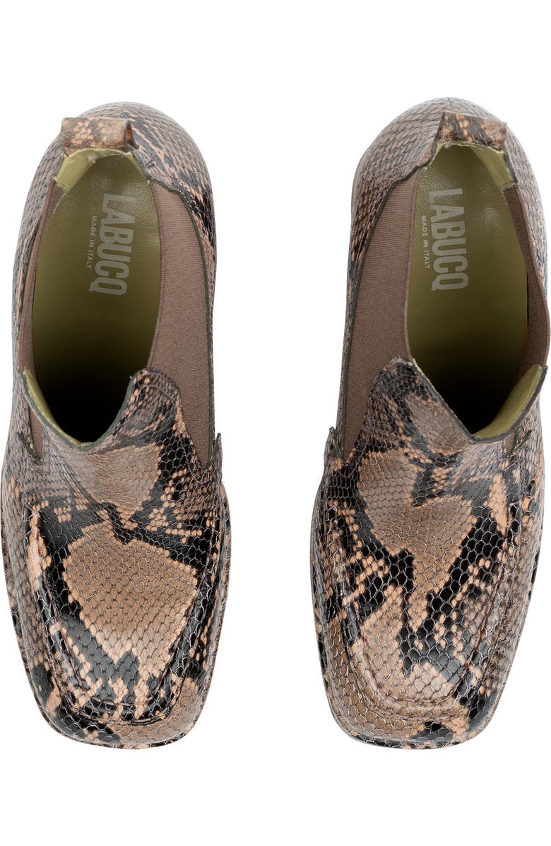 LABUCQ Jaki Snake Embossed Chelsea Boot, Alternate, color,
