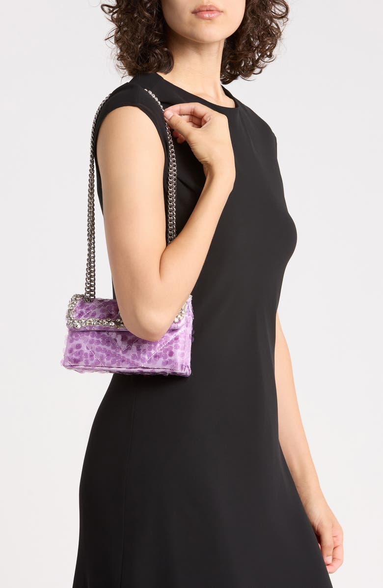 Kurt Geiger London Kensington Embellished Crossbody Bag, Alternate, color, Light/ Pastel Purple