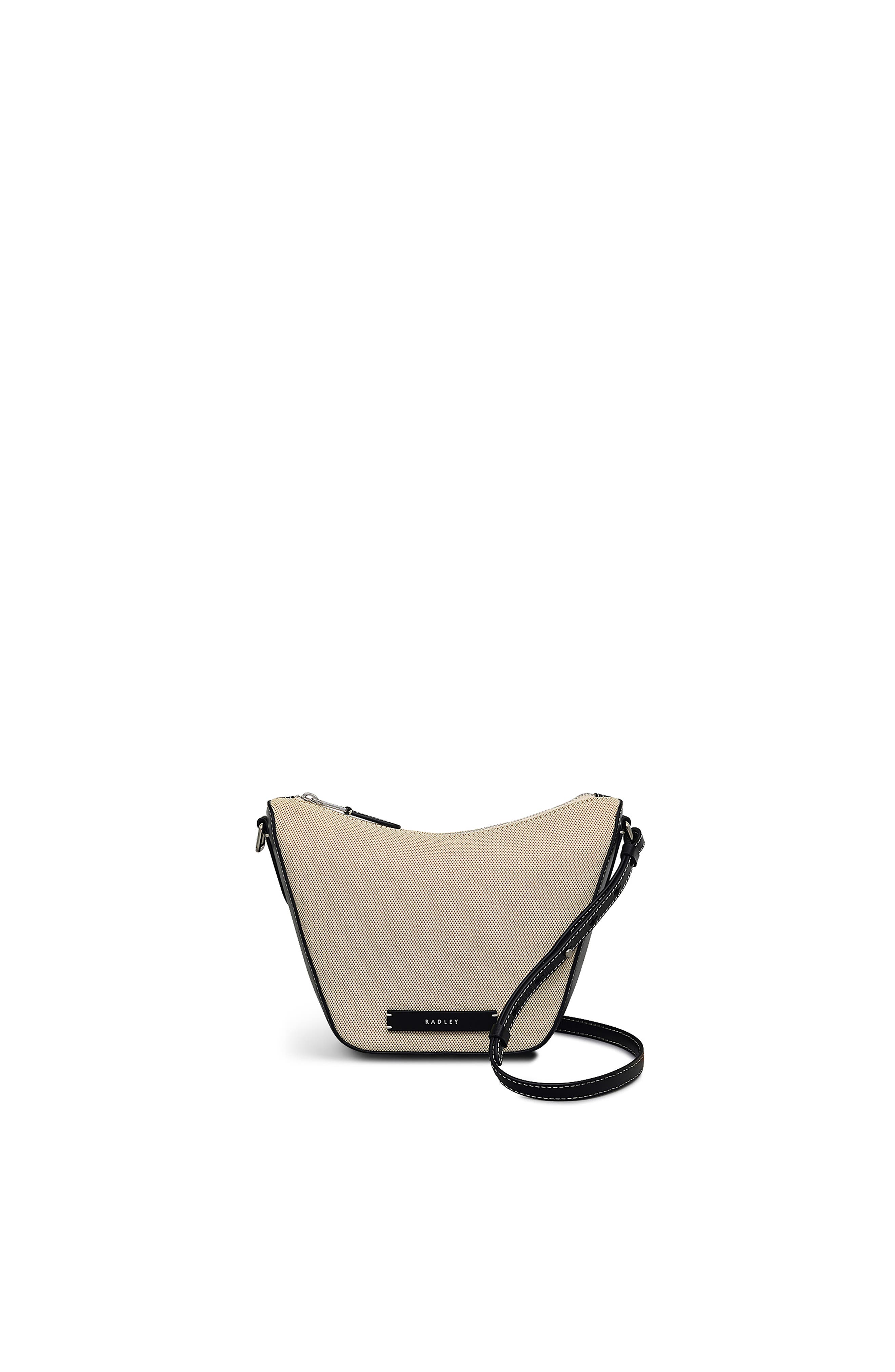 Radley Oak Street - Canvas Small Ziptop Crossbody Bag, Main, color, Natural