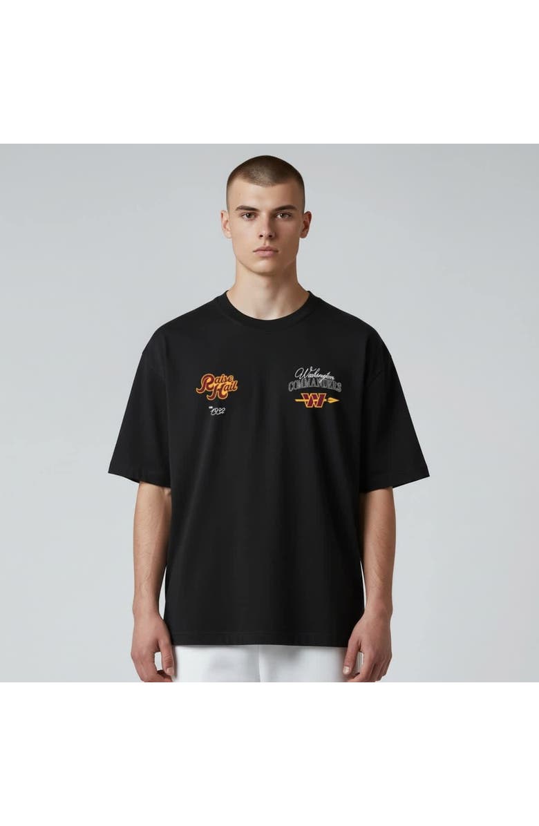 THE WILD COLLECTIVE Unisex The Wild Collective Black Washington Commanders Mineral Washed T-Shirt, Alternate, color, Black