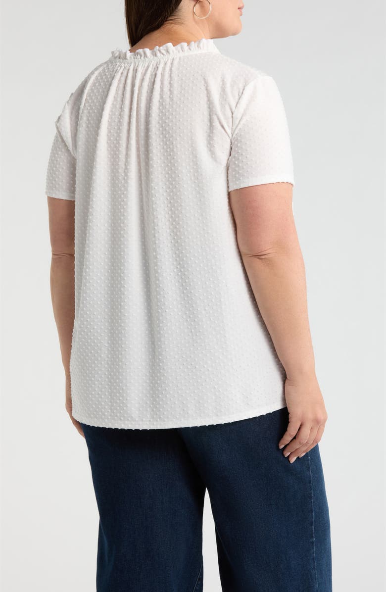 Loveappella Swiss Dot Top, Alternate, color, Ivory