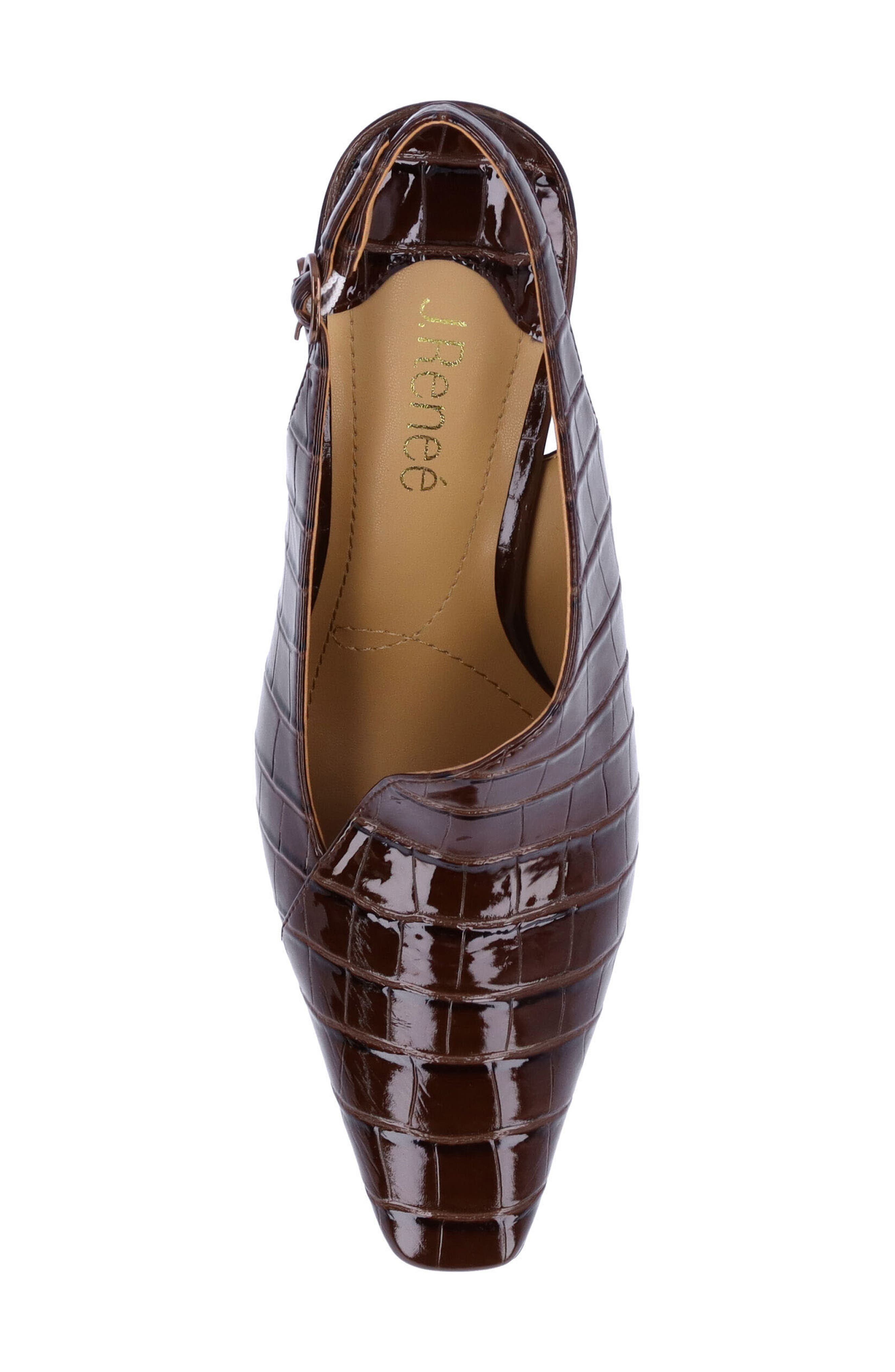 Prissy Slingback Pump, Alternate, color, BROWN