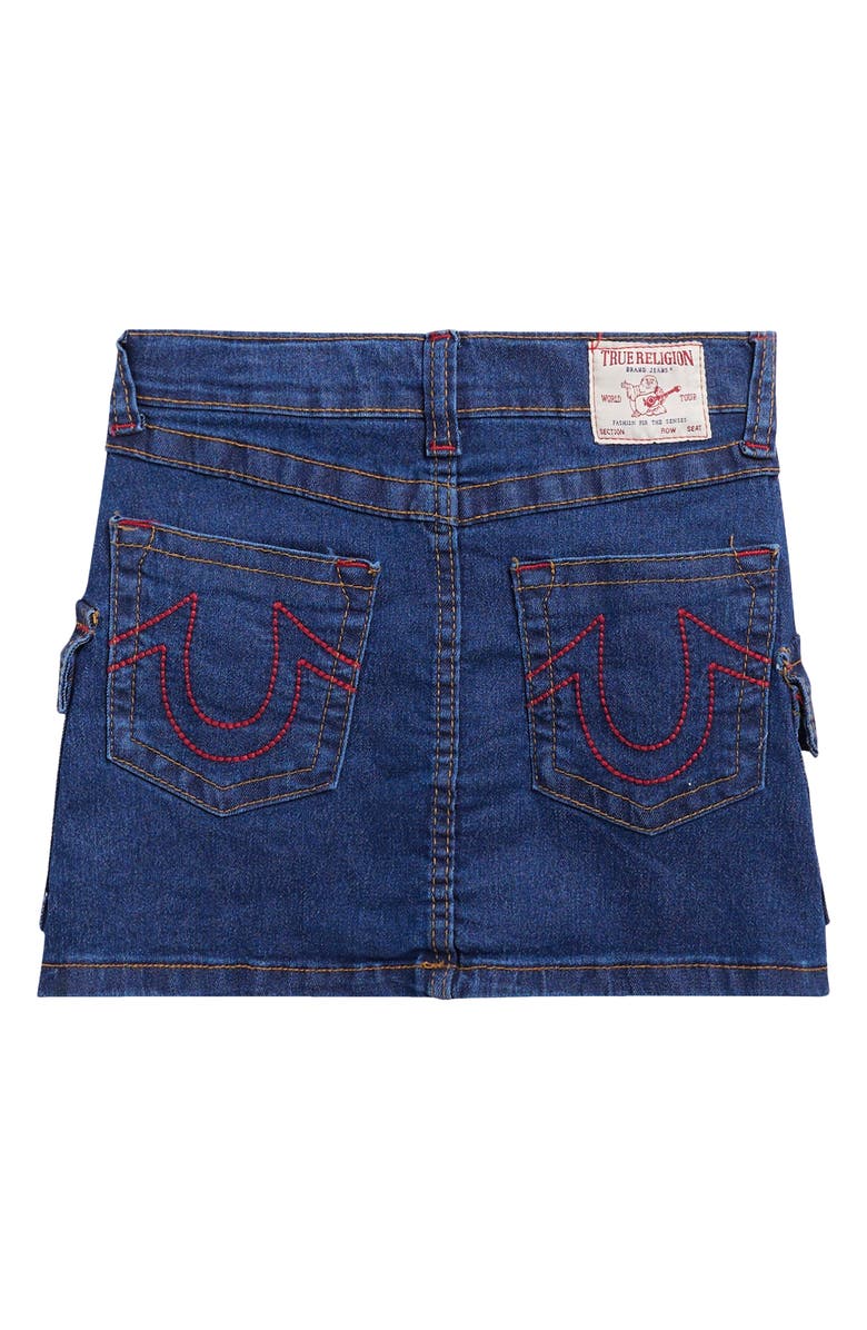 True Religion Kids' Tank Top & Cargo Denim Skirt Set, Alternate, color, Red
