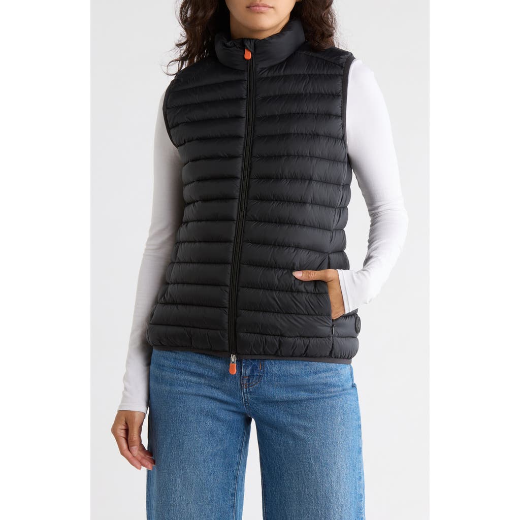 Save The Duck Ladies Black Charlotte Quilted Gilet In Black