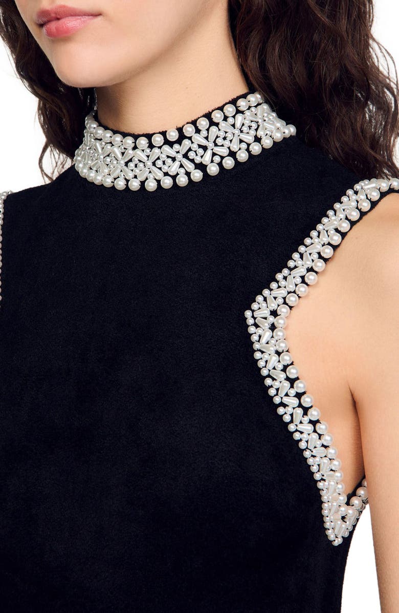 SANDRO Beaded dress, Alternate, color, 