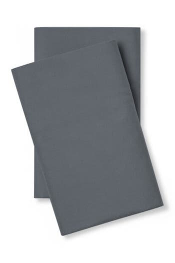 Pillow Guy Set Of 2 Luxe Soft 'n Smooth Tencel® Lyocell Pillowcases In Charcoal