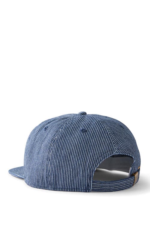 Cotton On 6 Panel Ball Cap In Blue And White Stripe 38