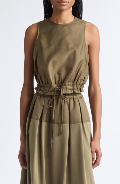 Elisabetta Cropped Nylon Tank