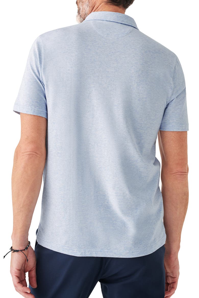 Movement Polo, Alternate, color, CARDIFF BLUE HEATHER