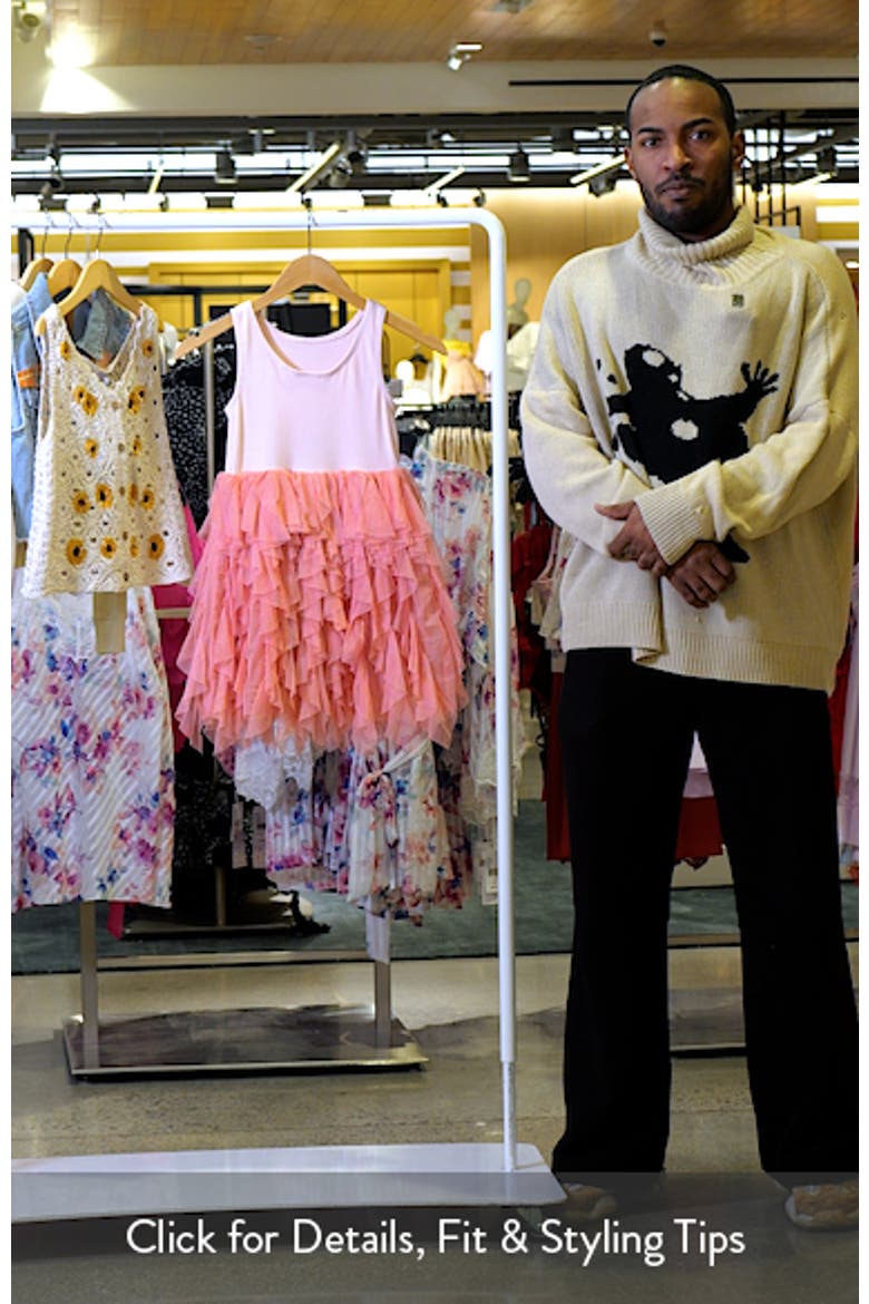 Kids' Rib Knit & Tulle Tank Dress video