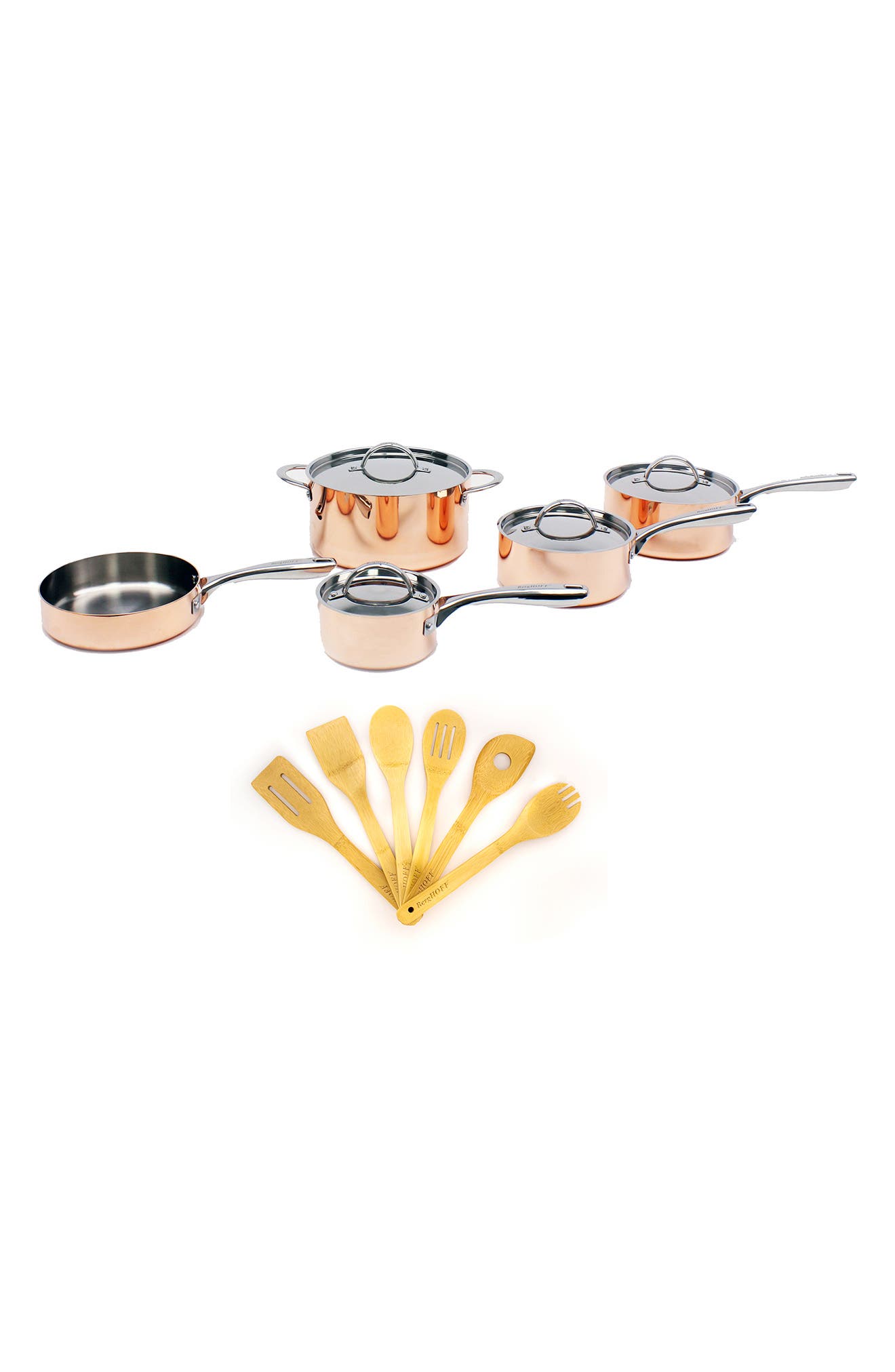 BergHOFF INTERNATIONAL Copper Tri-Ply 15-Piece Cookware Set
